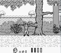 une photo d'Ã©cran de Tintin - Le Temple du Soleil sur Nintendo Game Boy